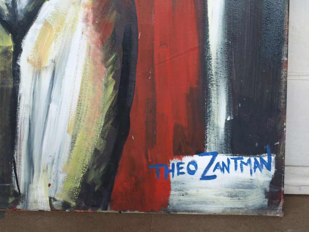 Theo Zantman : Acrylverf op doek – Penney de Jager? – 180 x 100 cm - 1999 kopen? Bied vanaf 325!