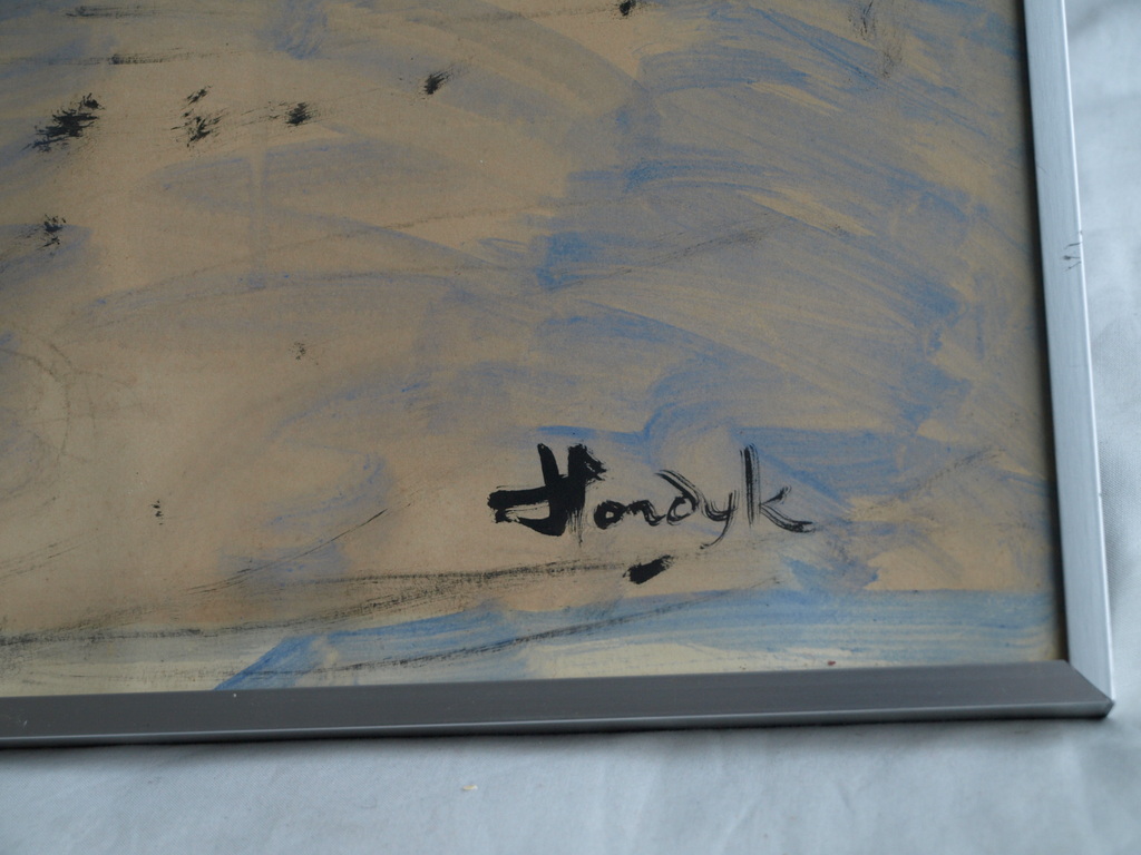 Gerard Hordijk : Gouache , Balletdanseres – gesigneerd & ingelijst – ca 1935   kopen? Bied vanaf 250!