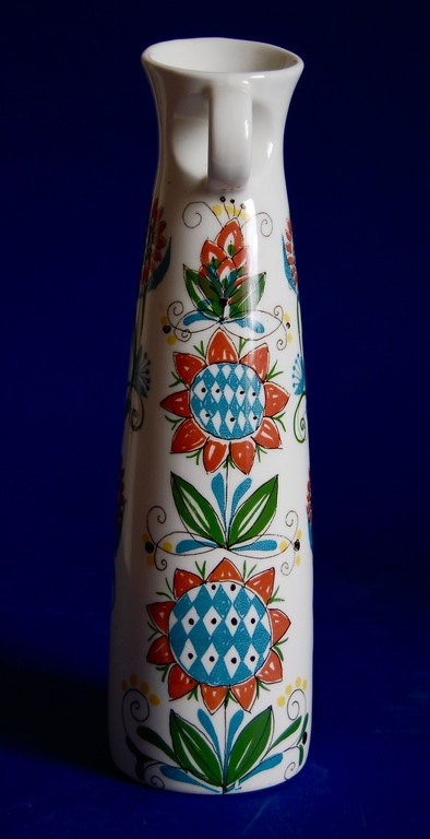 Figgjo Flint Saga Design Noorwegen vasen met polychroom floraal decor - 1950's kopen? Bied vanaf 1!