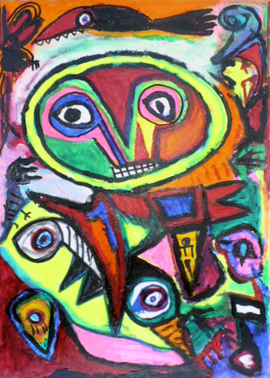 Nostalgie- gemengde techniek op papier-gesigneerd plus dertificaat kopen? Bied vanaf 80!