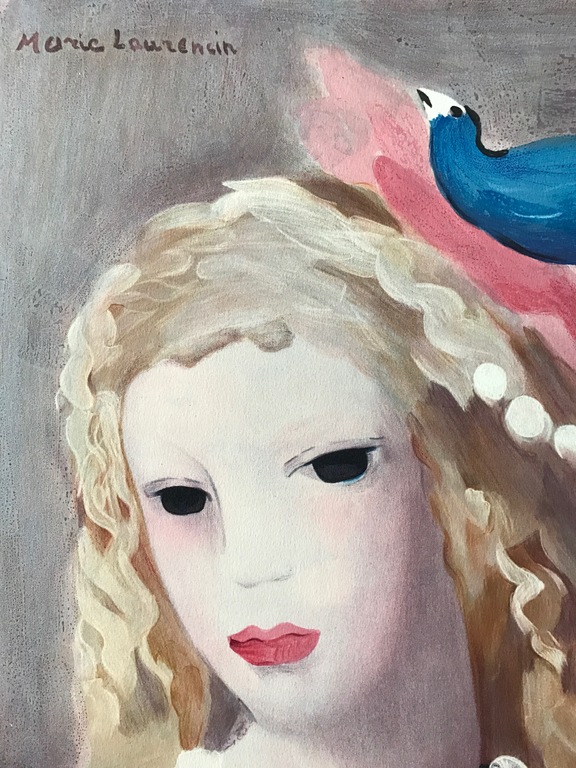 ++Marie Laurencin - Lithografie - La fille avec l'oiseau bleu++ kopen? Bied vanaf 95!