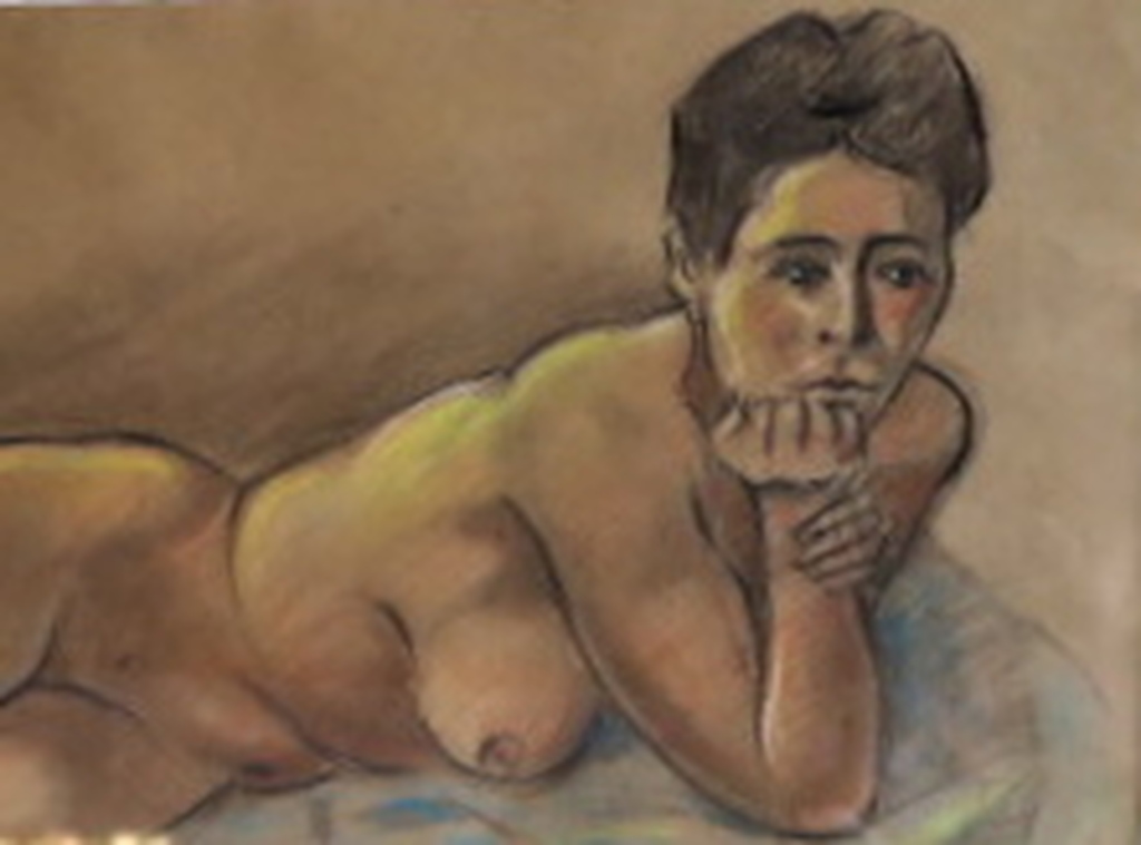 Piet Peters (1889-1950) - Gouache - gesigneerd - fraai ingelijst - Liggend naakt kopen? Bied vanaf 1!