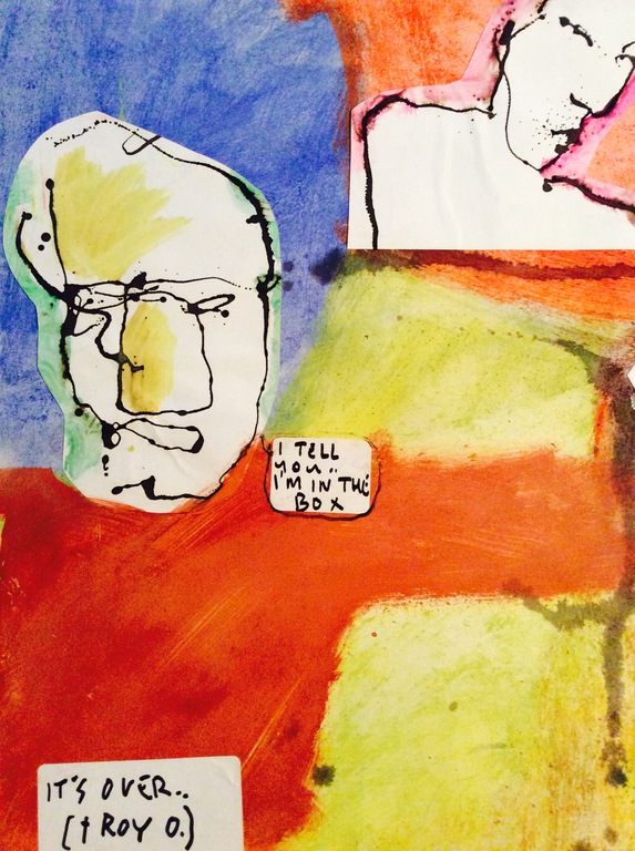 Origineel schilderij / collage Herman Brood: Roy Orbison kopen? Bied vanaf 595!