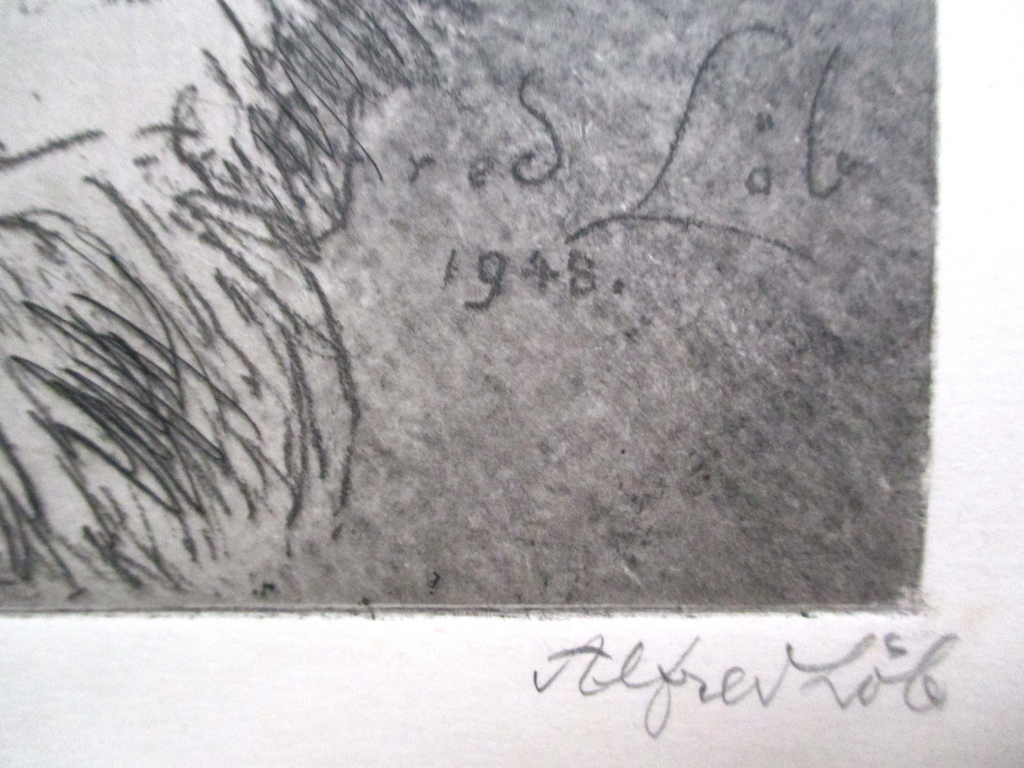 Alfred Lob, ets 1948 kopen? Bied vanaf 35!