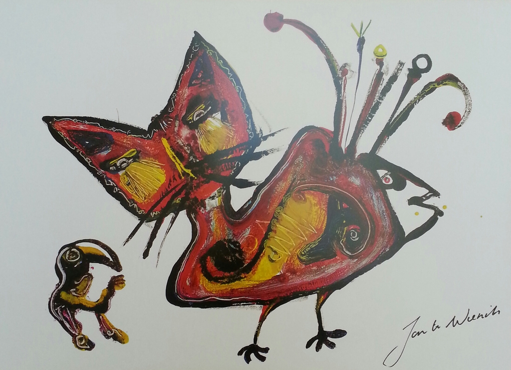 Jan te Wierik, Boek met kunstprenten van Jan te Wierik inclusief 4 losse kunstprenten kopen? Bied vanaf 60!