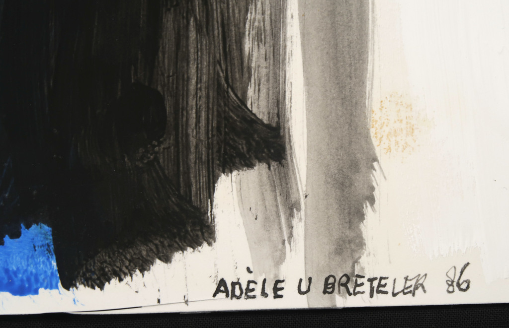 Adele Breteler: Acryl op papier, Zonder titel kopen? Bied vanaf 50!