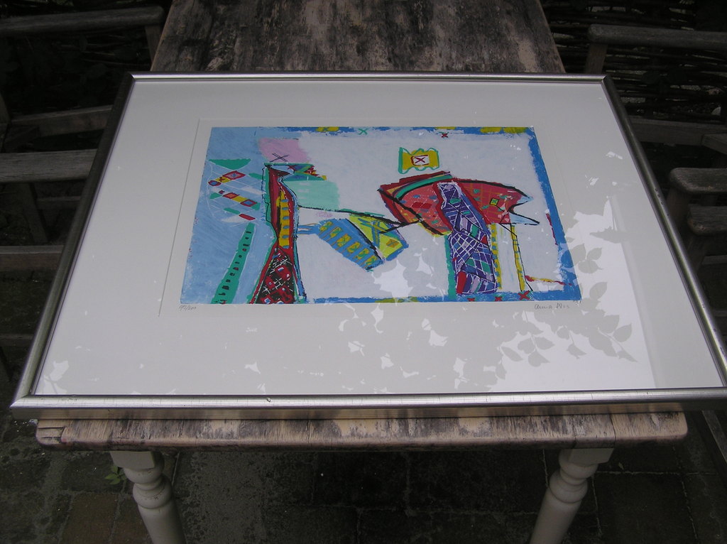 Anna Mes, zeefdruk Compostie III '91 verkocht voor € 58!
