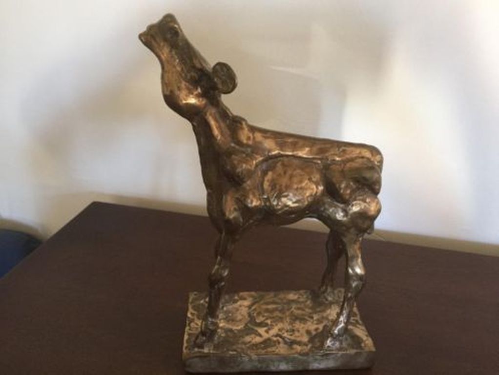 Theo mackaay. Gouden Kalf. Brons verkocht voor € 1250!