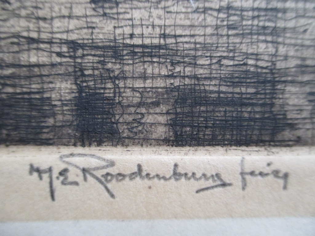 H. Roodenburg, ets Korenbeurs Leiden, 1929 kopen? Bied vanaf 35!
