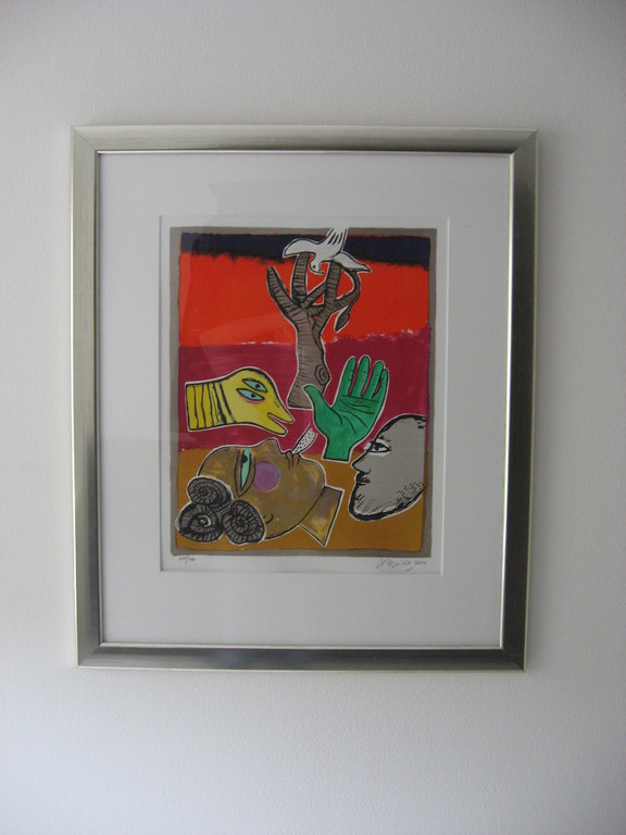 Corneille: Kleurenlitho, Un bel été, 2001, ingelijst kopen? Bied vanaf 219!
