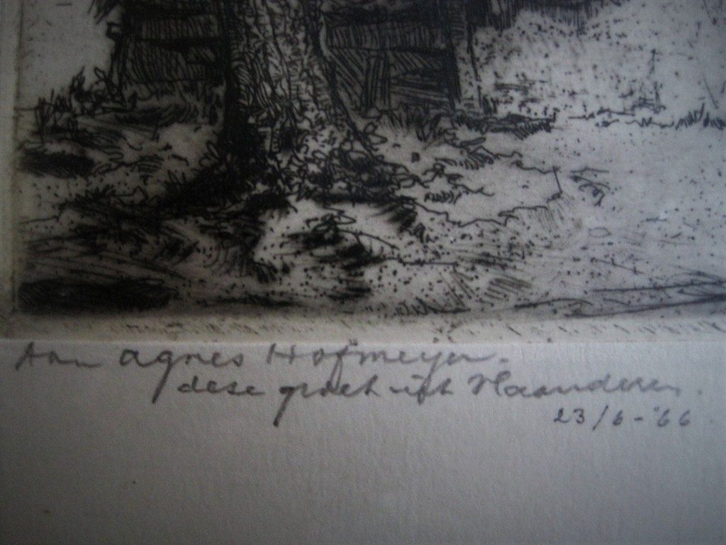 Zeldzaam mooi werk van "de Etser van de Kempen" Dirk Baksteen 1886-1971  kopen? Bied vanaf 1!