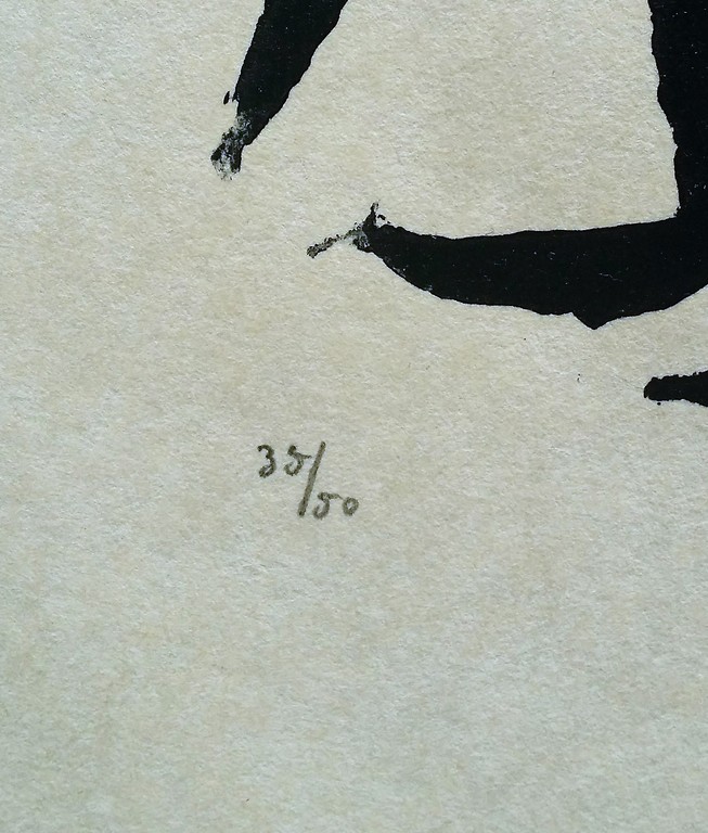 Greet van Amstel - Litho / Steendruk - 'Compositie' kopen? Bied vanaf 1!