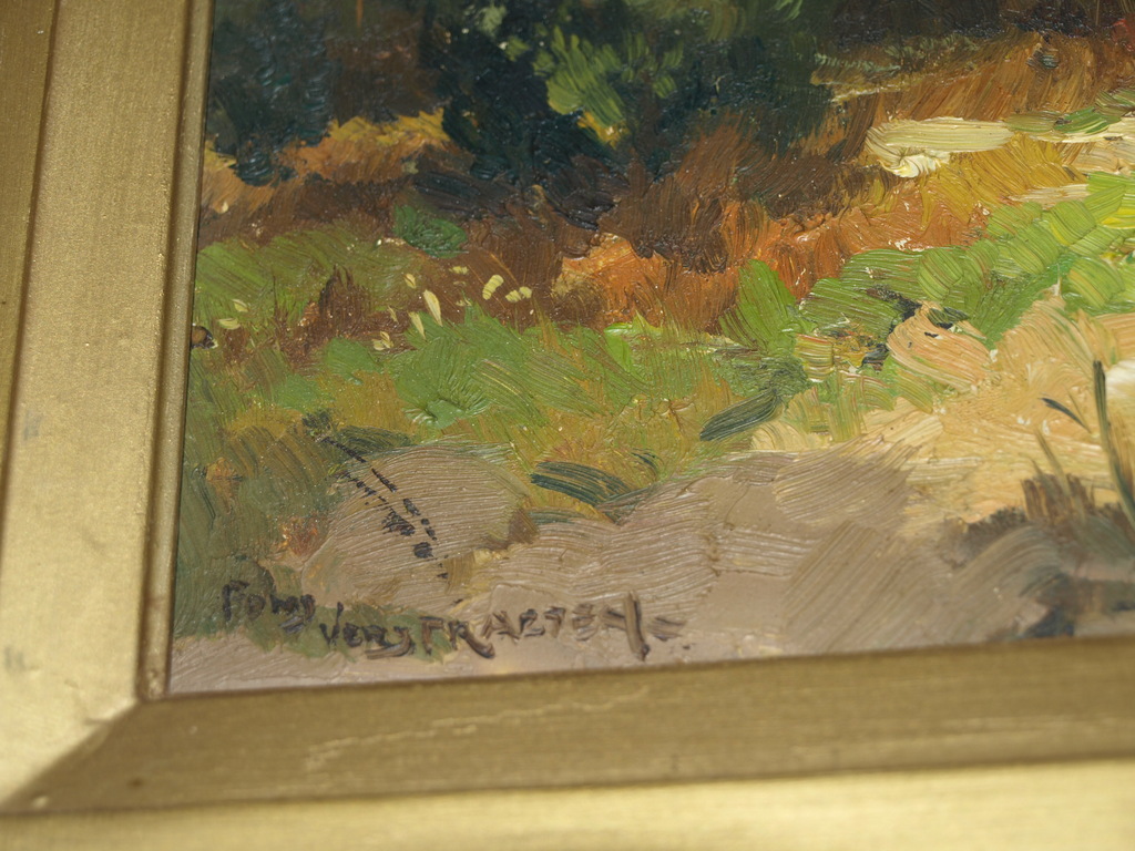 FONS VERSTRAETEN (1922) –Olieverf  – Heumersoord –Gesigneerd & ingelijst– 1947 kopen? Bied vanaf 65!