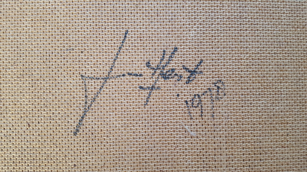 Jan van Hest (1915) - Paneel, gesigneerd linksonder en verso 1978 kopen? Bied vanaf 50!