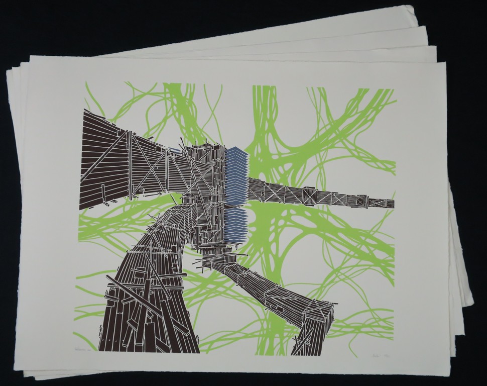 Lot met 5 linosnedes van Rob Voerman: Brother (groot) kopen? Bied vanaf 50!