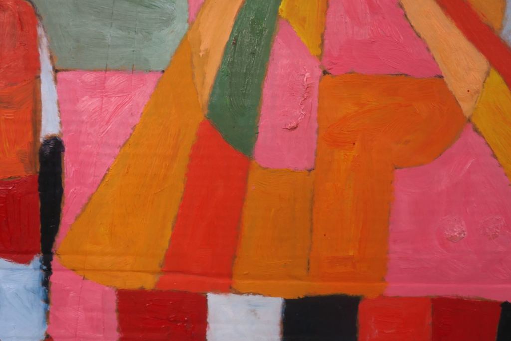 Meertje Kaal: Olieverf op karton, Zonder titel - Ingelijst kopen? Bied vanaf 20!