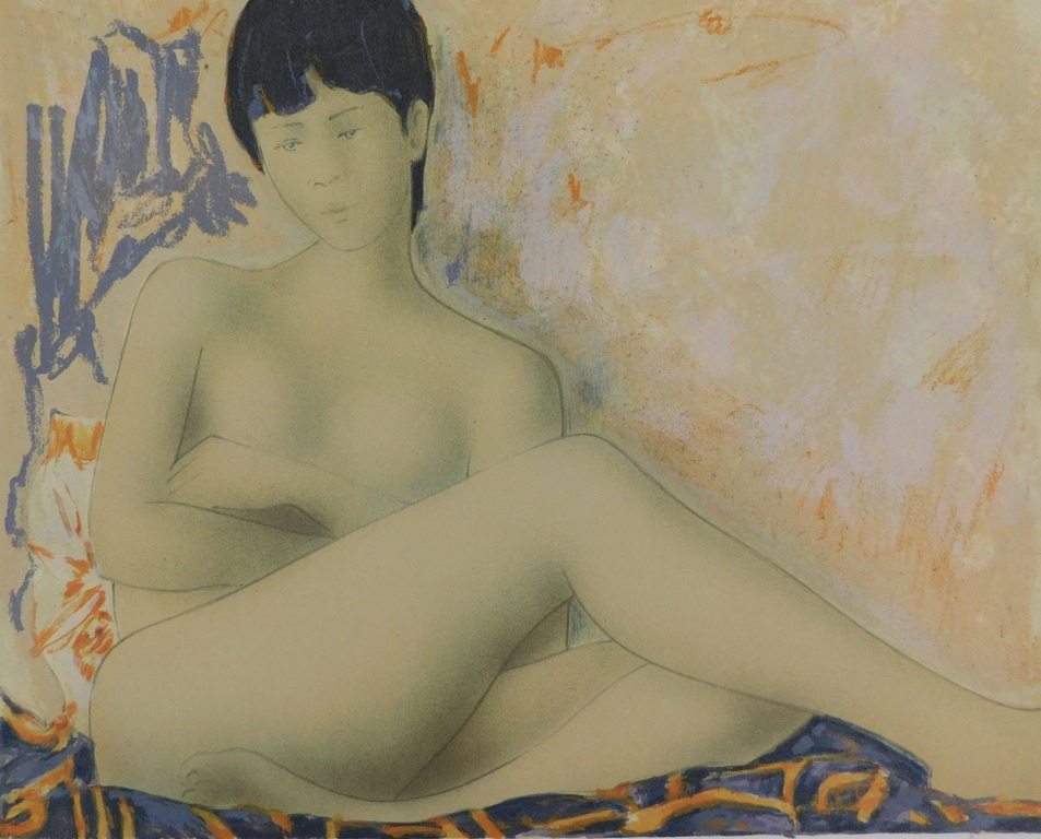 Alain Bonnefoit - Kleurenlitho - Suite Nus: Cheveux Noir verkocht voor € 45!