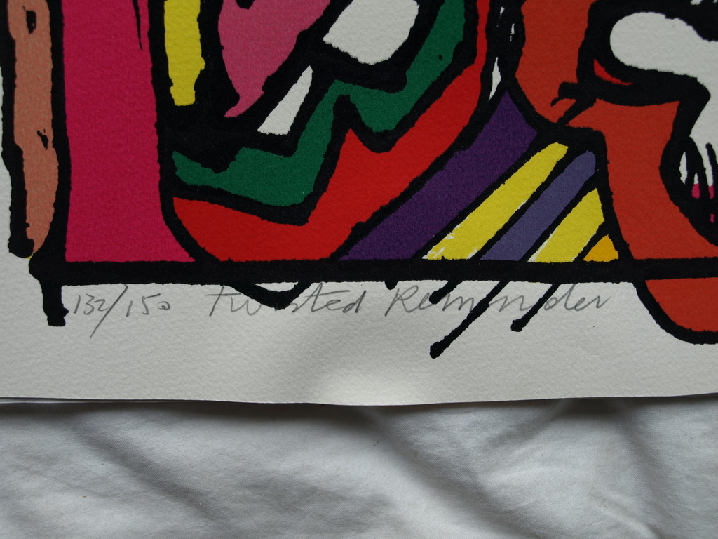 George Heidweiller : Zeefdruk – Twisted Reminder – gesigneerd – 1997 kopen? Bied vanaf 35!