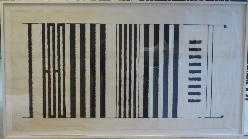 Kas Gerrits: Houtsnede op Japans papier, Canto lang - Ingelijst (Zeer groot) verkocht voor € 75!