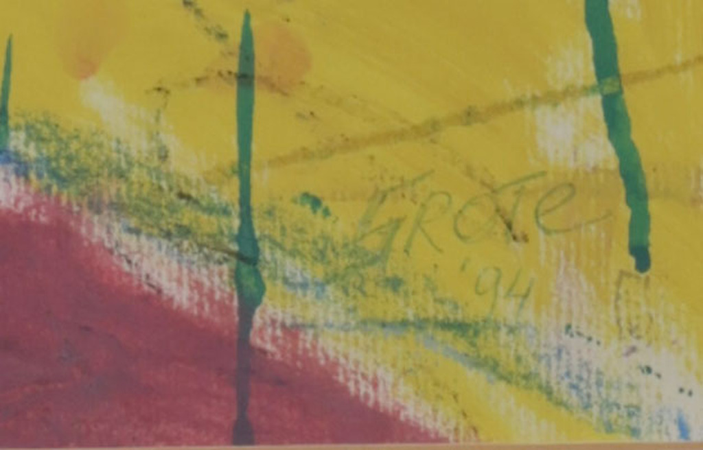 Lex Grote: Gouache, De nacht - Ingelijst kopen? Bied vanaf 70!