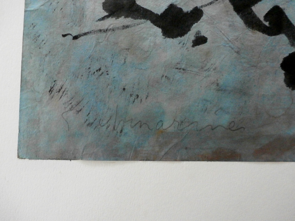 Joop Dam - aquarel: Submarine kopen? Bied vanaf 55!