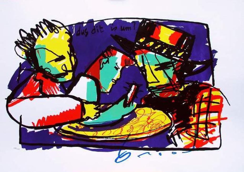 Herman Brood, zeefdruk Dus dit is um 50 x 70 kopen? Bied vanaf 1!