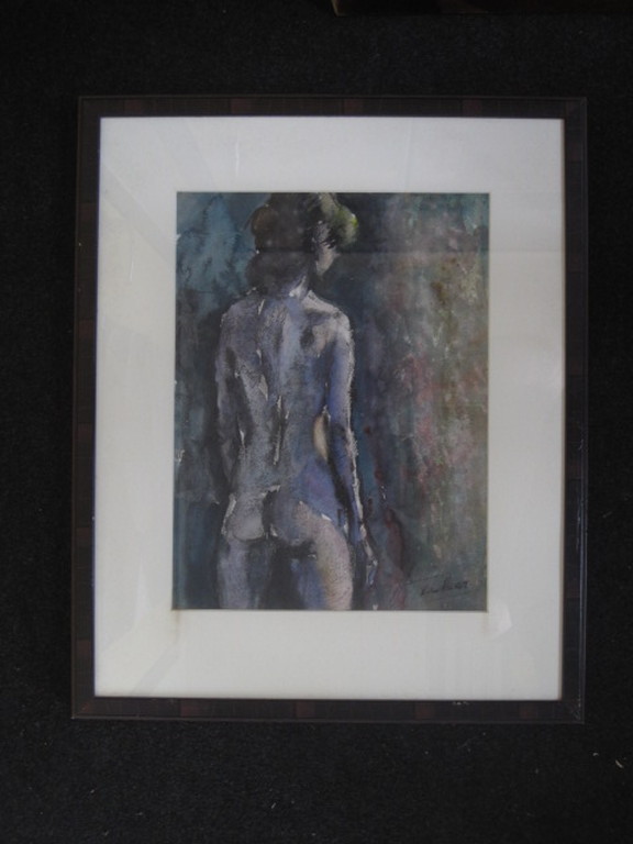 Aquarel "staand naakt" van Haarlemse impressionist Jan van der Veer 1912-2001 kopen? Bied vanaf 1!