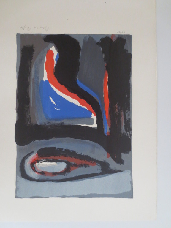 VELDE v BRAM - gesigneerde kleuren lithografie - z.t. verkocht voor € 220!