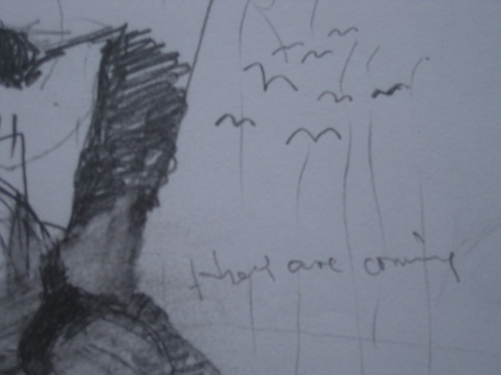 Unieke potloodtekening Remy Jungerman "They are Crying" gesigd 1998 kopen? Bied vanaf 1!