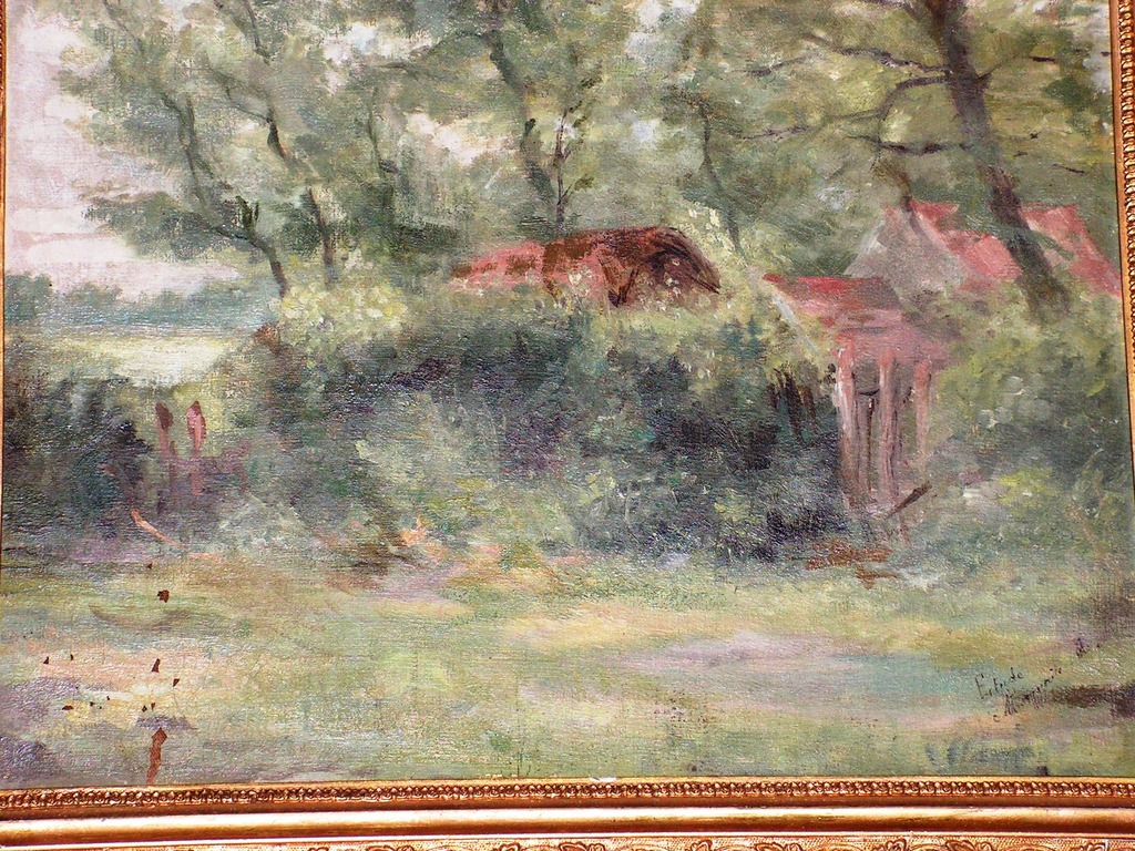 Marguerite Arosa (1854-1903)  Landschap - olieverf op doek. kopen? Bied vanaf 45!