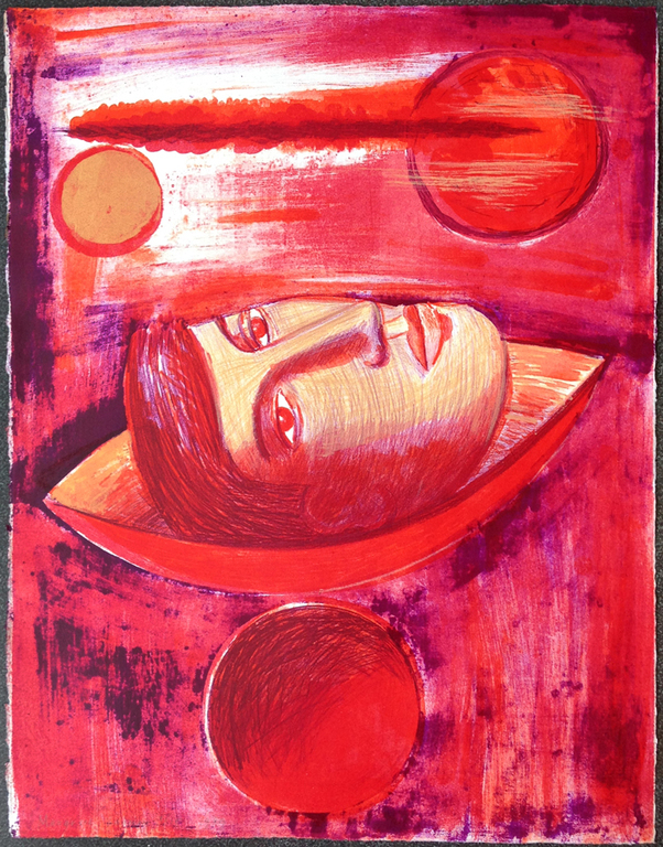 Margreet Bouman: In schemering 1989 kleurenlitho 4/15 kopen? Bied vanaf 20!