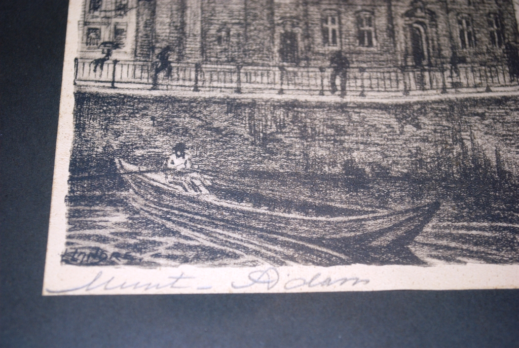 LITHO AMSTERDAM x2: KOLKJE & MUNT (Louis Landré 1875-1952) kopen? Bied vanaf 20!