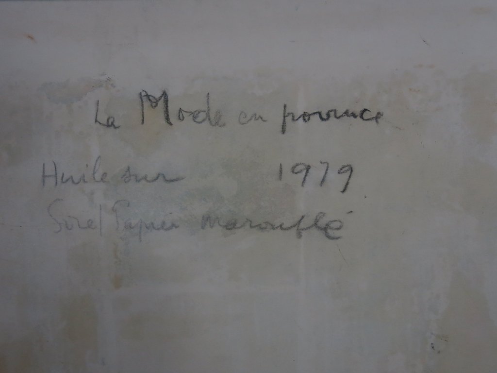 Bernard Stern: Gemengde techniek op doek, La mode en Provence - Ingelijst kopen? Bied vanaf 200!