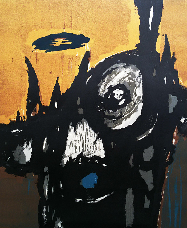 Laatste keer: Fon Klement - Abstracte compositie, hoogdruk boardsnede verkocht voor € 75!