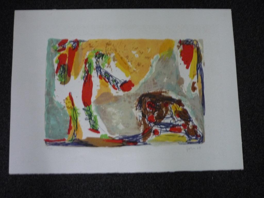 Asger Jorn - Litho 1969 - Kleine oplage 75 ex - Gesigneerd !!! verkocht voor € 850!
