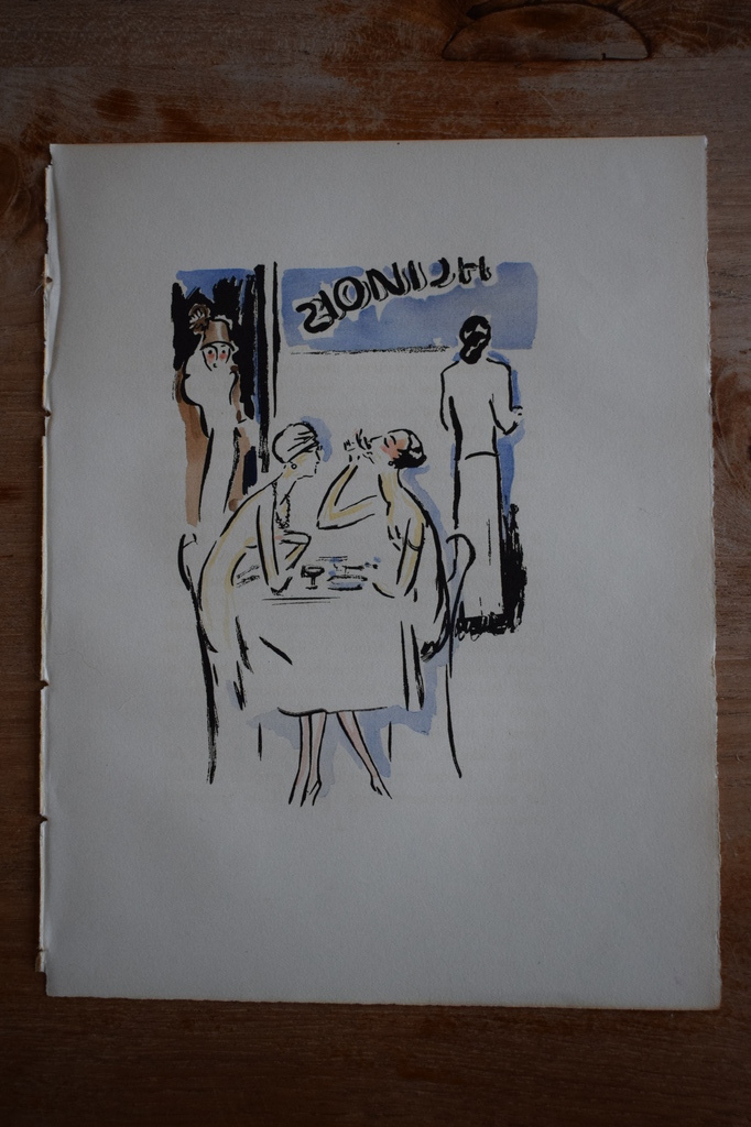 Kees van Dongen - Pochoir La Garconne  - Het Diner kopen? Bied vanaf 275!