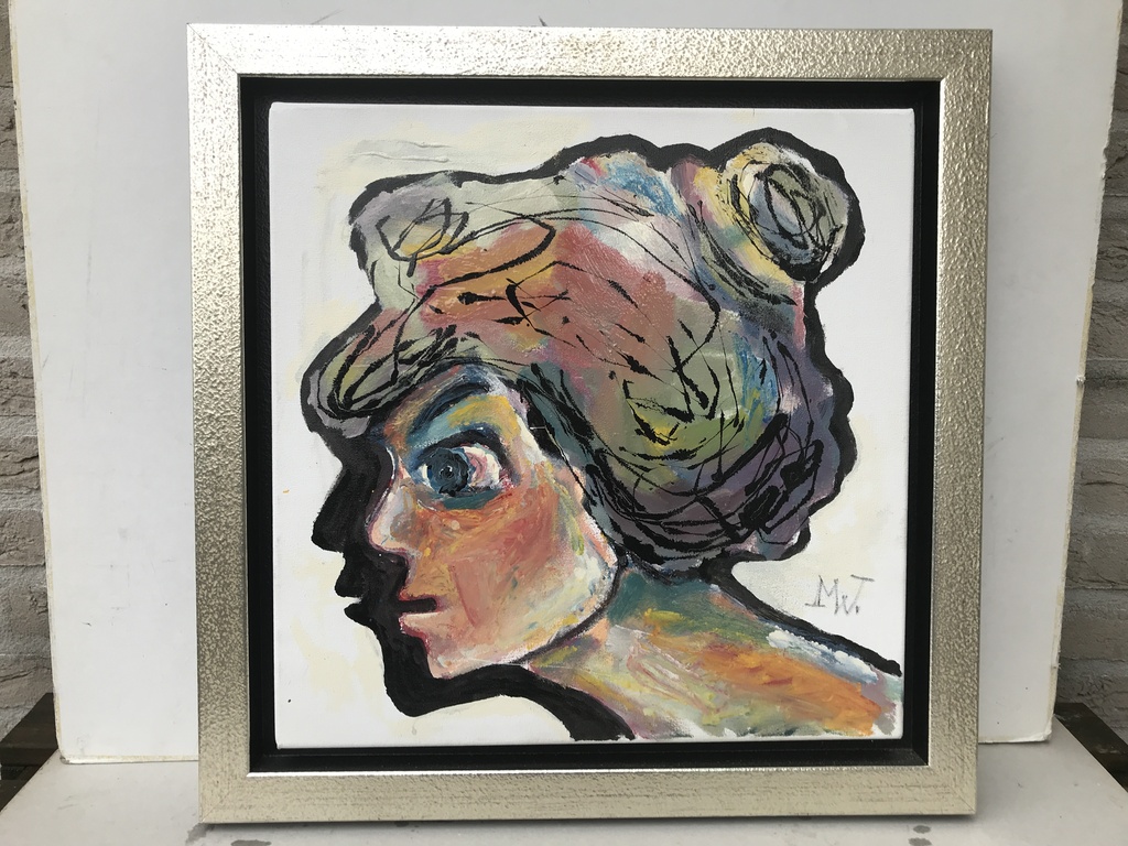 Martin van Wordragen: Schilderij, Dameshoofd 2009 kopen? Bied vanaf 200!