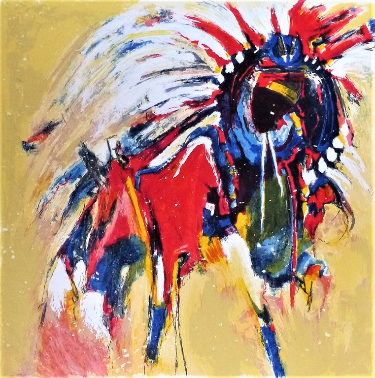 Gerard t hart ,Zeefdruk op papier, Handgeschept,Handgesigneerd verkocht voor € 40!