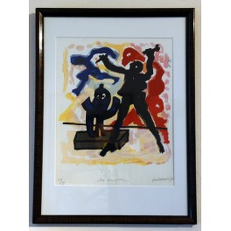 Herman Krikhaar: Litho , The Sculpture, 1996, oplage 99 ex. kopen? Bied vanaf 150!