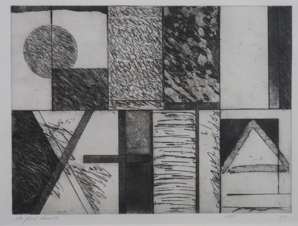 Christiaan Paul Damste: Ets, Z.T. - Ingelijst verkocht voor € 35!