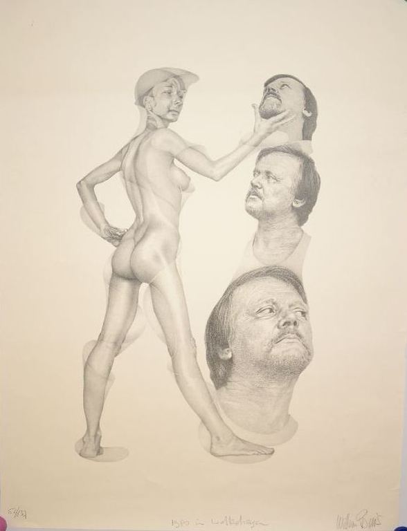 Willem Buis: Litho, In welbehagen, 1980 kopen? Bied vanaf 1!