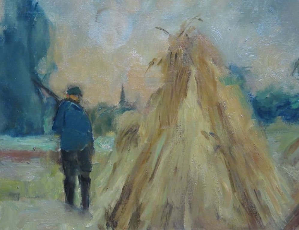 Piet van Wijngaerdt: Olieverf op doek, Rietschoven II - Ingelijst kopen? Bied vanaf 600!