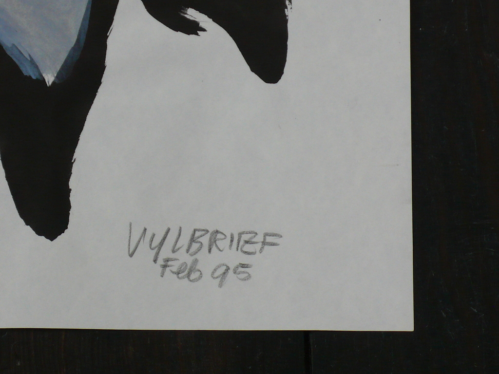 ERNST VIJLBRIEF (1934-2010) Gouache op papier  "De dans van de Samourai" kopen? Bied vanaf 100!