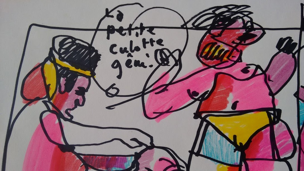 Herman Brood grote tekening, it's a hit, ingelijst kopen? Bied vanaf 280!