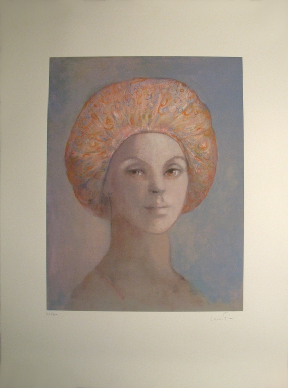 Leonor Fini, Handgesigneerd lithografie, La fille avec le Turban verkocht voor € 85!