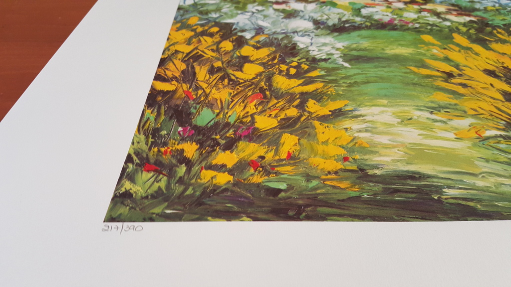 MARCEL BELVISI - LES GENÊTS , grote zeefdruk, gesigneerd kopen? Bied vanaf 1!