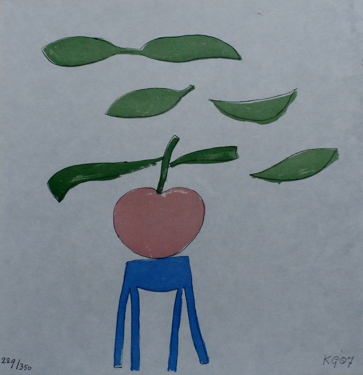 Klaas Gubbels, litho: Het houten bankje, handgesigneerd en genummerd, 2007 kopen? Bied vanaf 95!