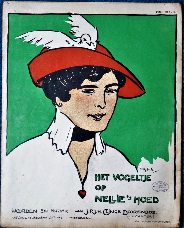 Willy Sluiter; Bladmuziek met gelithograveerde omslag.  kopen? Bied vanaf 20!