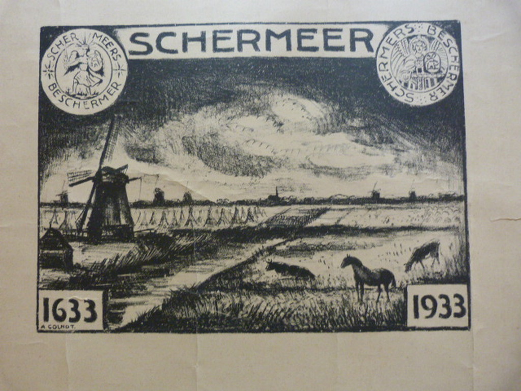 A.Colnot ( 1887 - 1983 ) - litho - SCHERMEER 1633-1933. kopen? Bied vanaf 1!