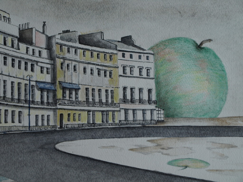 Jaap ten Kate : Tekening / aquarel – Appels – gesigneerd - 1987 kopen? Bied vanaf 1!